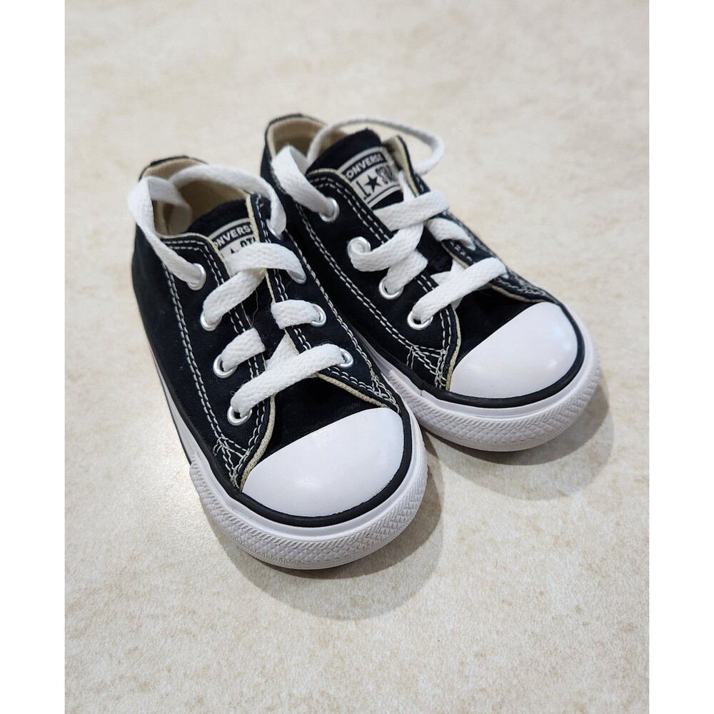 Converse Chuck Taylor All Star Low Top Shoe Sneaker Sz 6 Black 7J235 Baby